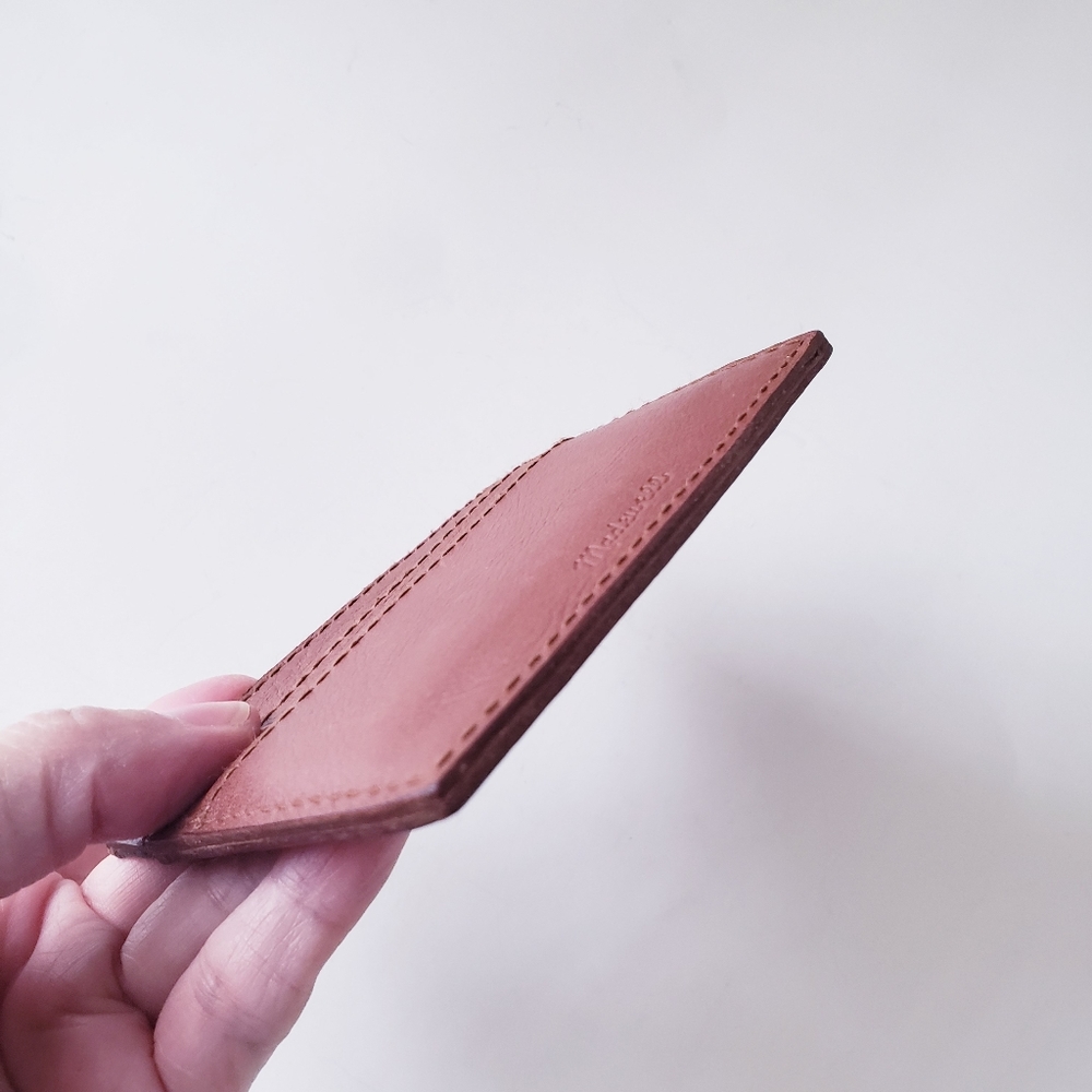 Madewell Tan Leather Credit Card Holder - Picture 4 of 7